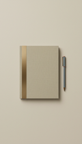 Hardcover Notebook with Gold Foil Edge