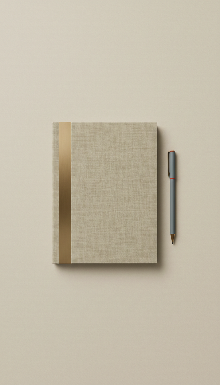 Hardcover Notebook with Gold Foil Edge